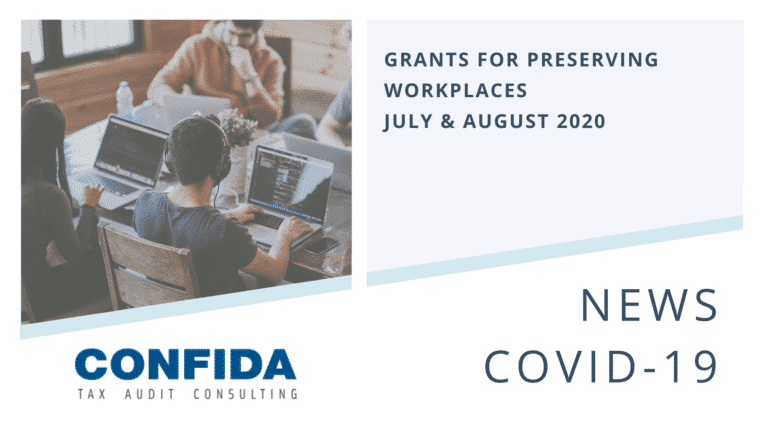 Grants for Preserving Workplaces - July & August 2020