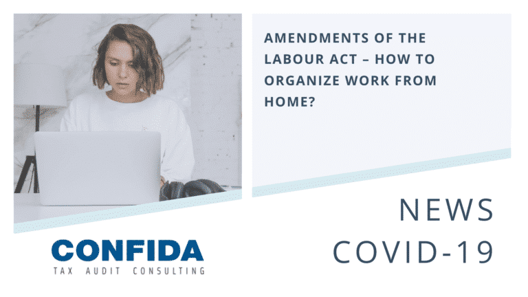 Amendments of the Labour Act – how to organize work from home?